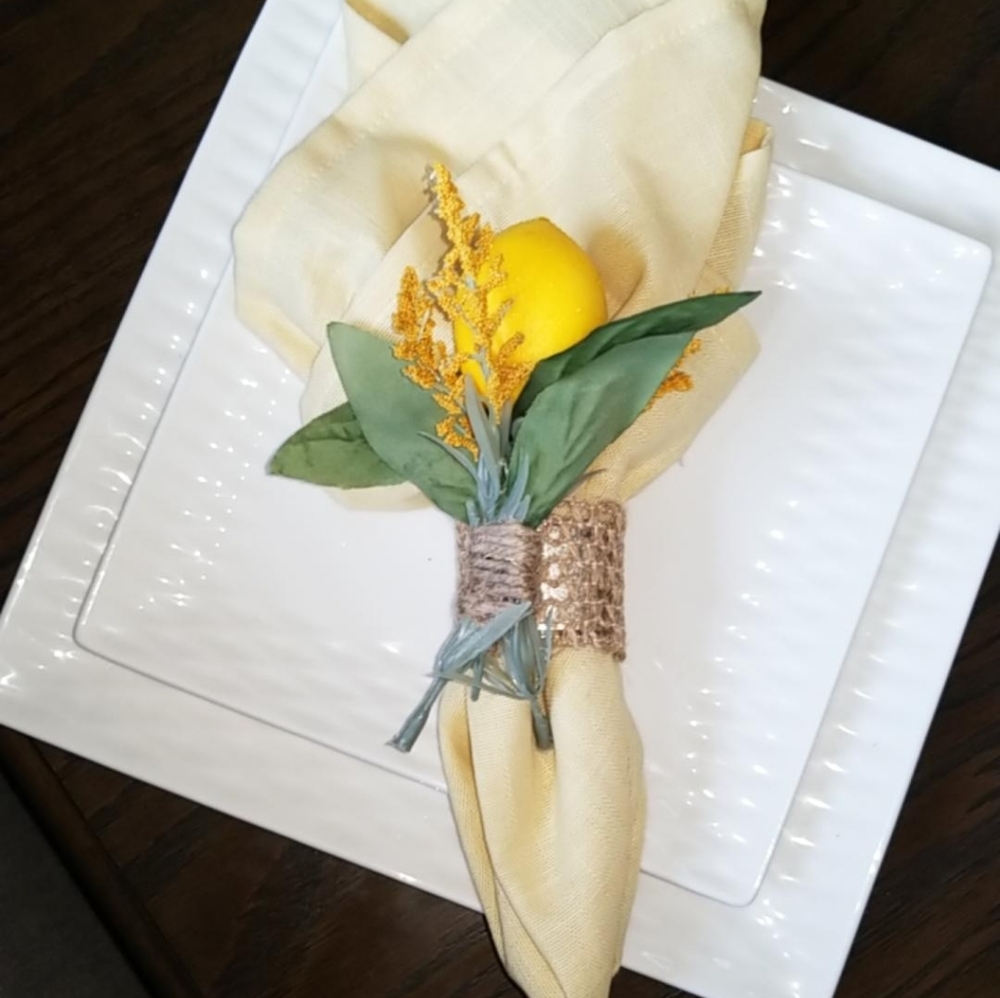 NAPKIN RINGS (LEMON)